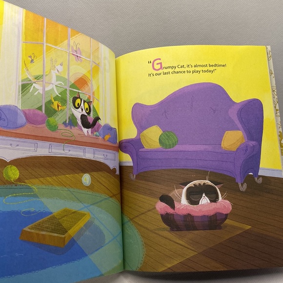 Yawn! A Grumpy Cat Bedtime Story A Little Golden Book Hardcover By Steve Foxe - Picture 5 of 9
